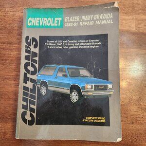 Chilton Repair Manual 8139 Chevrolet Blazer GMC Jimmy Oldsmobile Bravada 1982-91